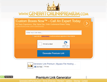 Tablet Screenshot of generatorlinkpremium.com